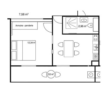 Charmant deux-pièces meublé avec vue mer – Beausoleil / Aux portes ... - Photo 5