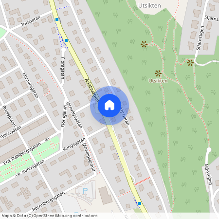 Ådalsvägen 19. 1 rum & kö, City