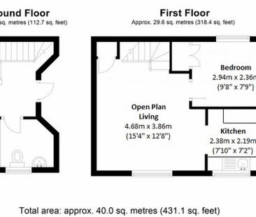 1 bedroom terraced house to rent - Photo 3