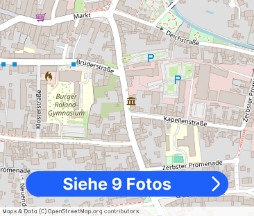 Zentrumsnahe 3-Raumwohnung mit Terrasse in Burg bei Magdeburg - Foto 1