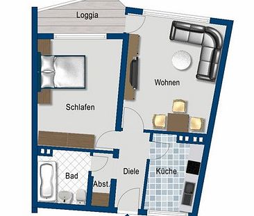 Frisch renovierte 2 Zimmer-Wohnung! - Foto 5