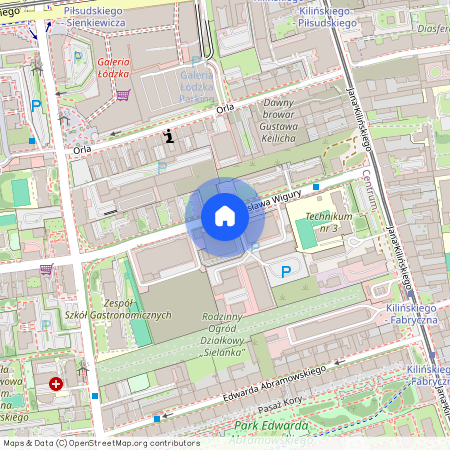 ul. Pilota Stanisława Wigury, Centrum, Śródmieście, Łódź, łódzkie