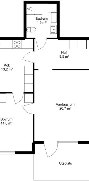 Bostad - 206-B2-U1-206-007 - Photo 1