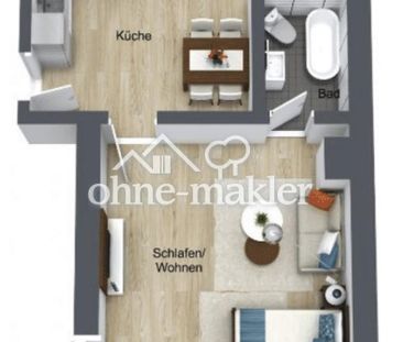 Wunderschöne 1,5 Zimmer EG Wohnung nahe Heidelberg - Foto 6