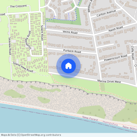 Marine Drive West, New Milton, Hampshire, BH25
