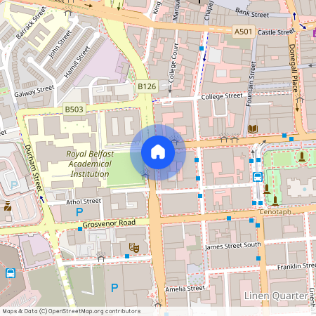 2 Balmoral Buildings - Bedroom Apt, 11-13 College Square East, Belfast, Belfast, BT1 6DD