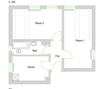 Gemütliche 2-Zimmer-Dachgeschosswohnung freut sich über Ihren Einzug! - Foto 6