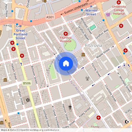 Cleveland Street, London W1T