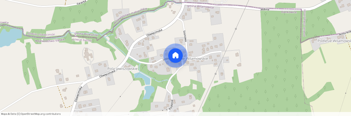 ul. Leśna, Dankowice, Wilamowice, bielski, śląskie