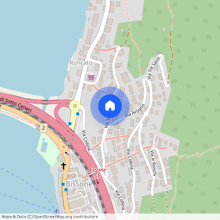 6816, Bissone, Via San Nicolao