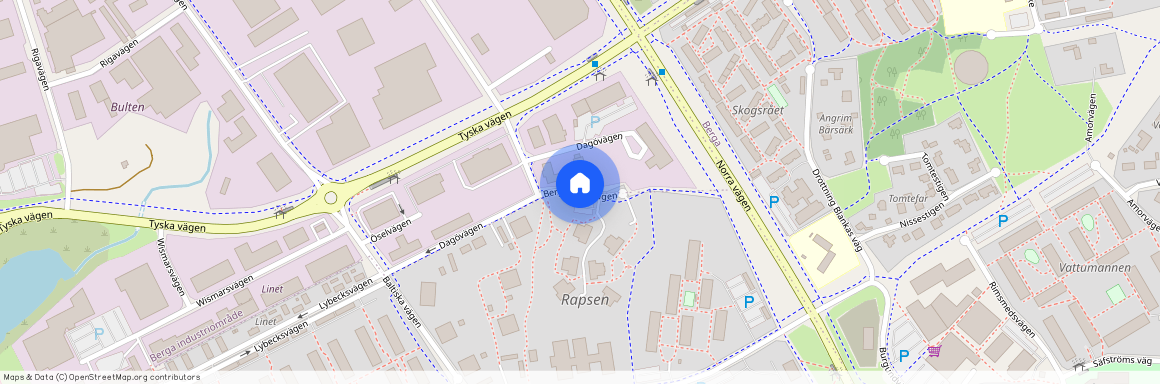 Bergagårdsvägen, Kalmar