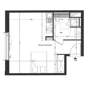 Location Appartement 1 pièce 30m² REZE 44400 - Photo 3