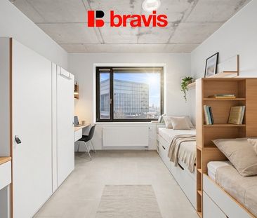 Pronájem lůžka ve sdíleném pokoji, v moderním 1+kk, Brno - Trnitá, ... - Фото 3