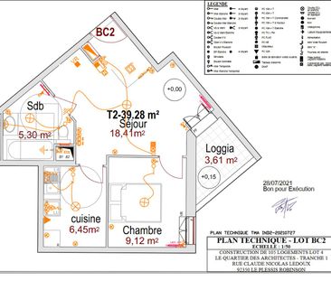 location Appartement T2 DE 39.28m² À LE PLESSIS ROBINSON - Photo 4
