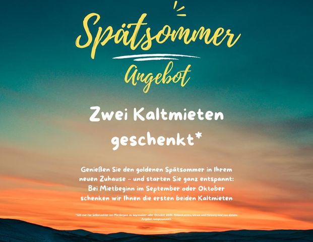 Stellplatz für 1 Jahr mietfrei! Drei Zimmer Wohnung mit Balkon - Jetzt Spätsommer Angebot nutzen! - Photo 1