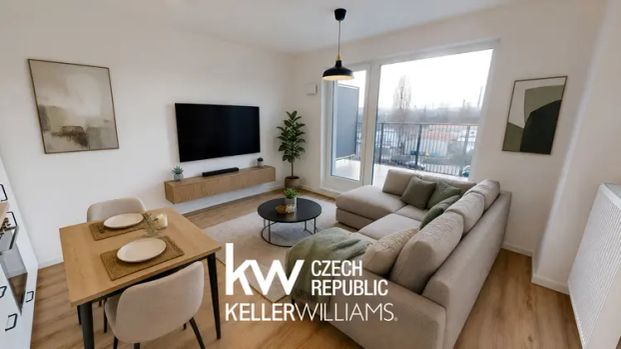 Podnájem bytu 2+kk s terasou, 46 m - Фото 1