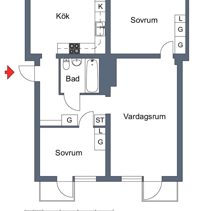 Vintergatan 19 A, Mjölby – 3 r.o.k - Photo 2