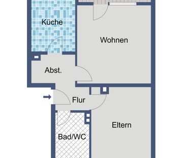 Komfortable 2-Zimmer-Wohnung mit Balkon in Lohfelden - Photo 4