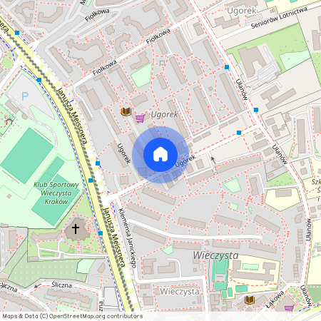 ul. Ugorek, Rakowice, Prądnik Czerwony, Kraków, małopolskie