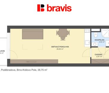 Pronájem bytu 1+kk 36 m² - Photo 5