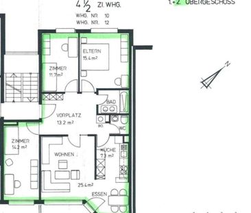 4.5 Zimmer, 80 m², 2. Stock - Foto 6