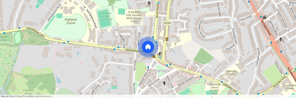 Hampstead Lane, Hampstead Heath N6, London