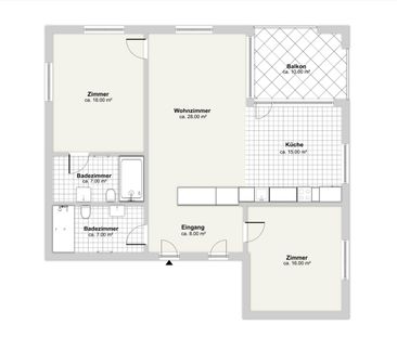 3.5 Zimmer, 101 m², 3. Stock - Photo 5