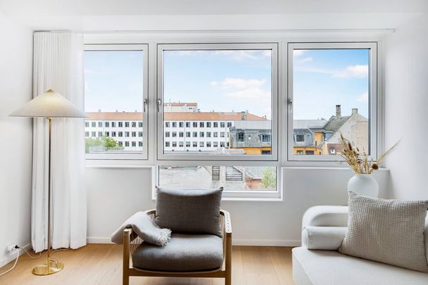 Furnished penthouse apartment with west-facing balcony right by Kongens Nytorv - Photo 1