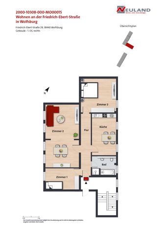 Großzügige 3-Zimmer-Wohnung in Stadtnähe// 1.OG rechts - Photo 5