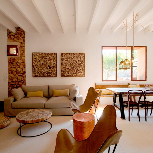 Finca con casa de diseño mallorquin amueblada, 5 dormitorios y piscina en Llucmajor - Photo 1