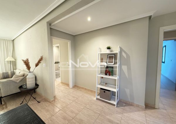 Noble luxury. Two bedroom apartment in a quiet urbanization overlooking the sea and golf cour