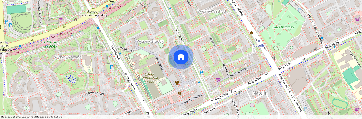 ul. Na Uboczu, Natolin, Ursynów, Warszawa, mazowieckie