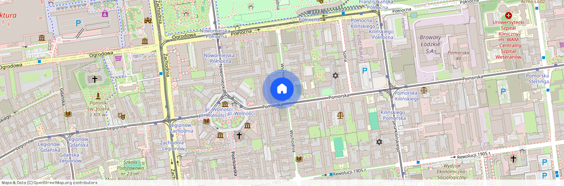 ul. Wschodnia, Centrum, Śródmieście, Łódź, łódzkie