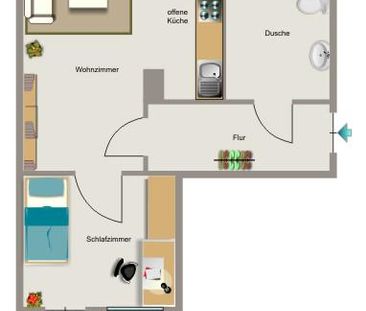 Demnächst frei! 2-Zimmer-Wohnung in Bottrop Fuhlenbrock - Photo 1