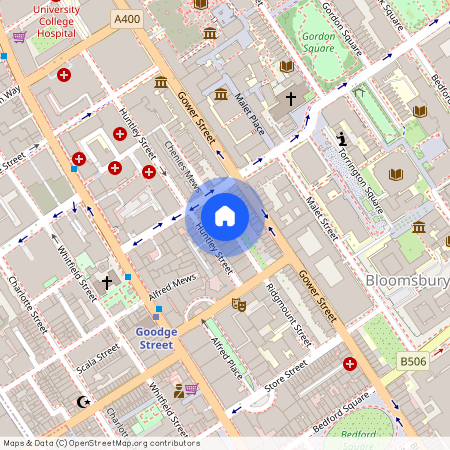 Ridgmount Gardens, Bloomsbury, WC1E