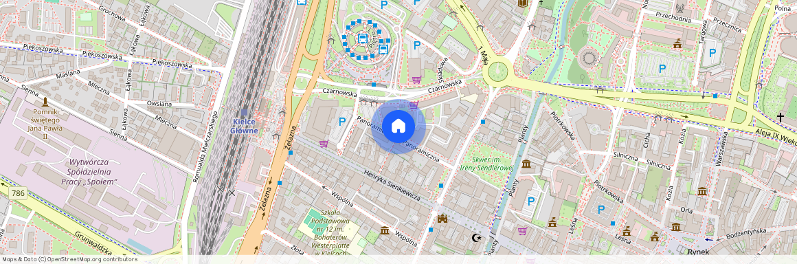 ul. Panoramiczna, Śródmieście, Kielce, świętokrzyskie