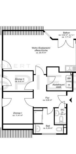 Neubau / Erstbezug: Modern und gut geschnittene 2,5-Zimmer-Dachgeschoss-Wohnung - Foto 1