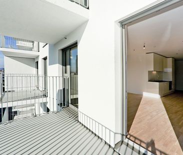 Sonnwendviertel: 1-Zimmer-Wohnung mit Balkon im 14. OG – Fitnessrau... - Foto 5