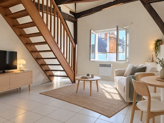 À LOUER – T1 bis en DUPLEX – TOURS LES HALLES • Réf. GI-BR-G0788 - Photo 1