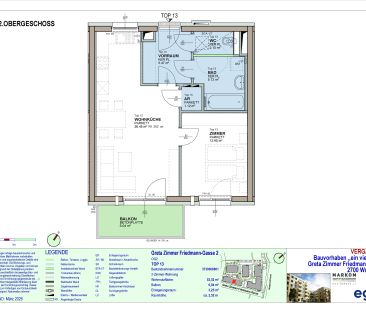 2-Zimmer-Wohnung mit Balkon, Top 13 - Foto 3