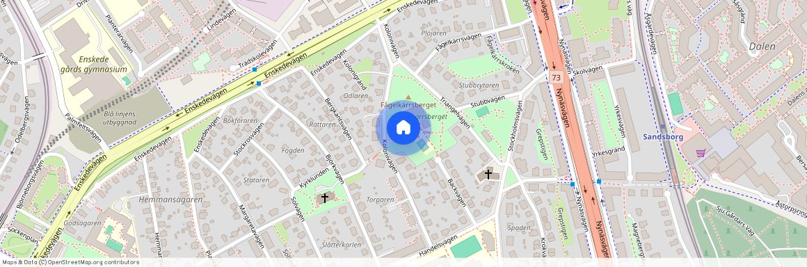 Kolonivägen, Enskede