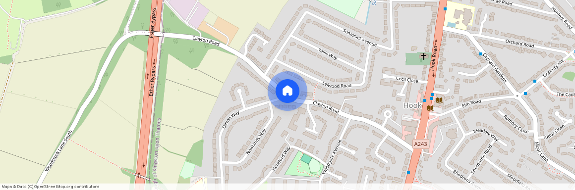 Clayton Road, Chessington, Surrey. KT9