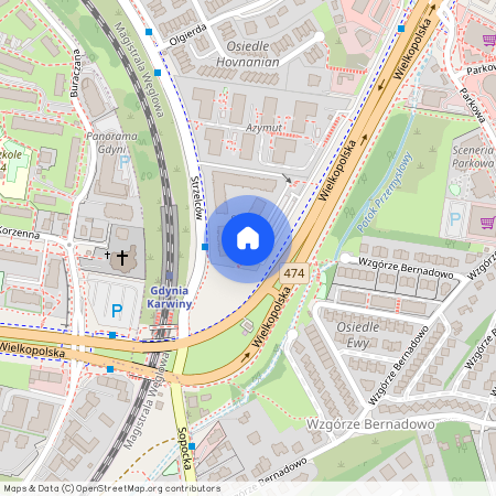 ul. Strzelców, Mały Kack, Gdynia, pomorskie