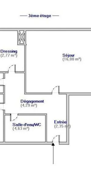 Appartement à louer 2 pièces 50.77m² - Photo 2