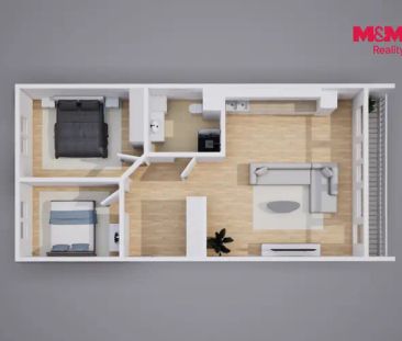 Pronájem bytu 3+kk, 71 m - Fotografie 3
