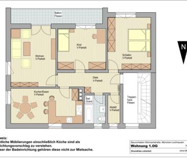 3 Zimmer, Küche, Bad, Abstellraum, Gang - Photo 1