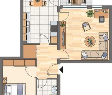 2-Zimmer-Wohnung in Kamen Methler mit Balkon und Bad mit Fenster - ... - Photo 1