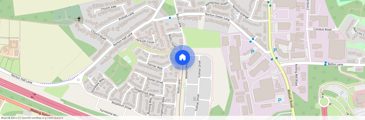 Butts Lane, Cannock, WS11