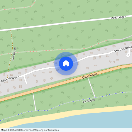 Skarpskyttevägen, Ystad