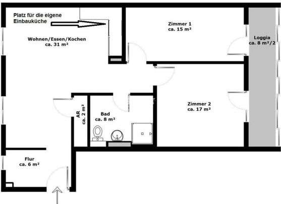 antaris Immobilien Dresden GmbH ** Moderne 3-Raum-Wohnung, verglaste Loggia, Elbeblick, Pieschen. ** - Foto 1